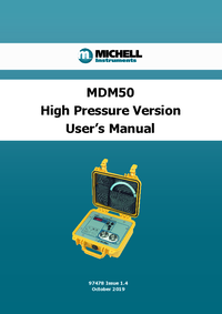 Thumbnail of document Manual - MDM50 Portable Hygrometer